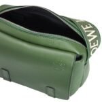 LOEWE XS MILITARY MESSENGER BAG IN SUPPLE SMOOTH CALFSKIN AND JACQUARD