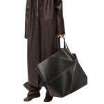 LOEWE XXL PUZZLE FOLD TOTE BAG IN SHINY CALFSKIN