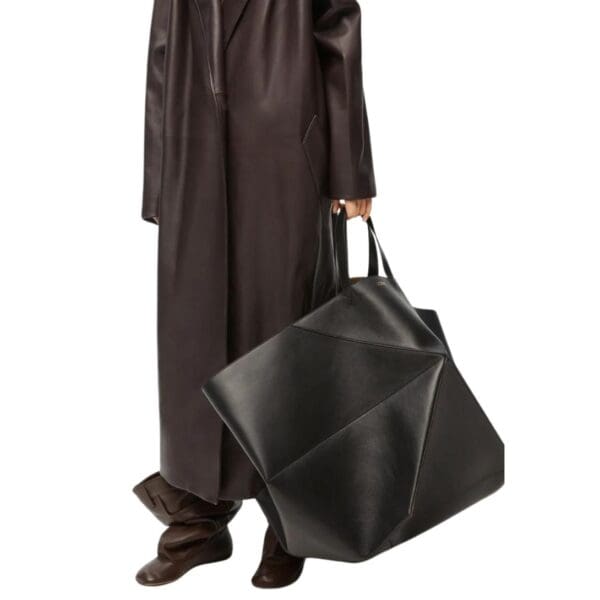 LOEWE XXL PUZZLE FOLD TOTE BAG IN SHINY CALFSKIN