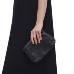 THE ROW BOURSE CLUTCH BAG IN LEATHER