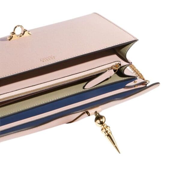 JOSEPH DUCLOS DIANE CLUTCH BAG IN LUMIERE LEATHER
