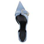 GIVENCHY VOYO SLINGBACKS IN WASHED DENIM