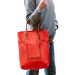 JOSEPH DUCLOS LECTOURE VERTICAL LEATHER TOTE
