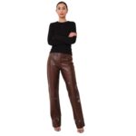 SAKS POTTS BONNIE PANTS — CHESTNUT