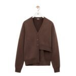 LOEWE ASYMMETRIC CASHMERE CARDIGAN