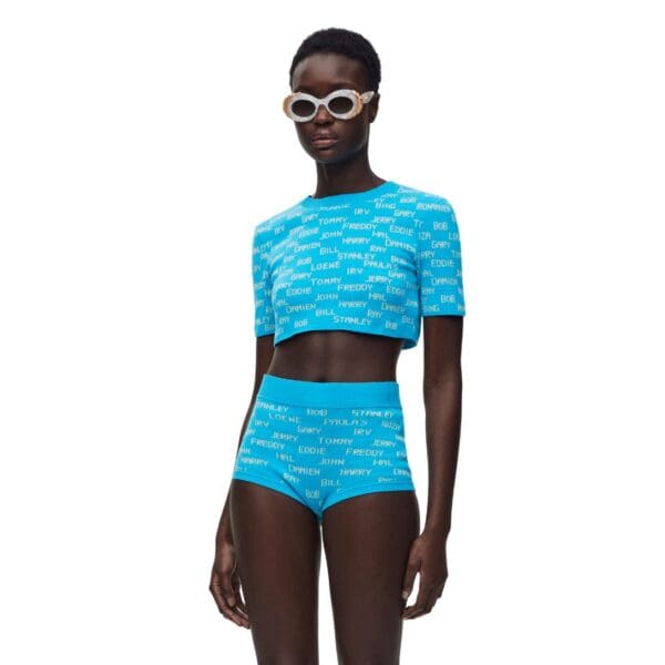 LOEWE CROPPED COTTON SWEATER