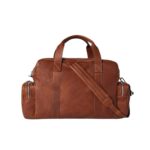 BRUNELLO CUCINELLI GRAINED CALFSKIN LEISURE BAG