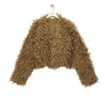 LOEWE MOHAIR AND WOOL CROPPED CARDIGAN