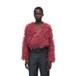 LOEWE MOHAIR BLEND CROPPED CARDIGAN