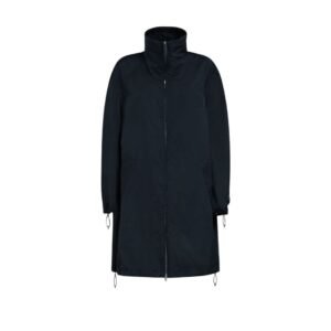 MARNI BLACK GATHERED TAFFETA PARKA