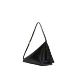 MARNI BLACK LEATHER PRISMA TRIANGLE BAG