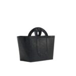 MARNI BLACK LEATHER SWEEDY MEDIUM TOTE BAG