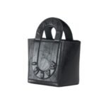 MARNI BLACK LEATHER SWEEDY SMALL TOTE BAG