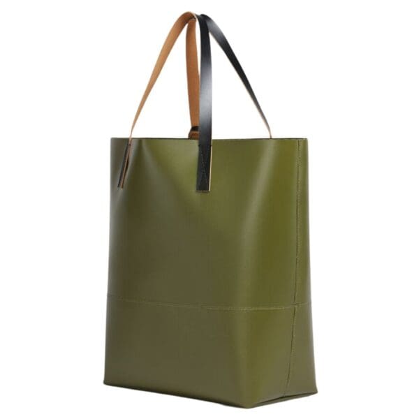 MARNI GREEN OPEN SHOPPER WITH MARNI TAG
