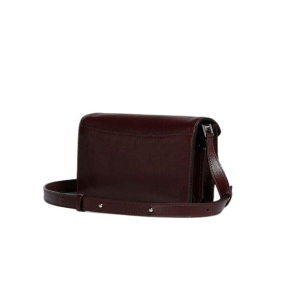 MARNI RED LEATHER TRUNK SOFT BAG