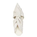 GIVENCHY TWIST FLAT MULES IN LAMINATED LEATHER