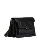 MARNI TRUNK SOFT LARGE BAG IN BLACK LEATHER