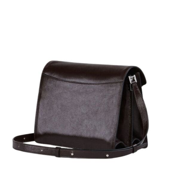 MARNI TRUNK SOFT LARGE BAG IN BROWN LEATHER
