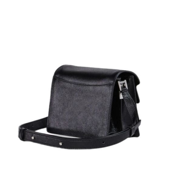 MARNI TRUNK SOFT MINI BAG IN BLACK LEATHER