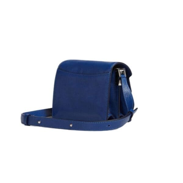 MARNI TRUNK SOFT MINI BAG IN BLUE LEATHER