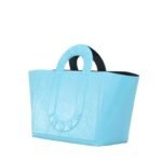 MARNI TURQUOISE LEATHER SWEEDY MEDIUM TOTE BAG