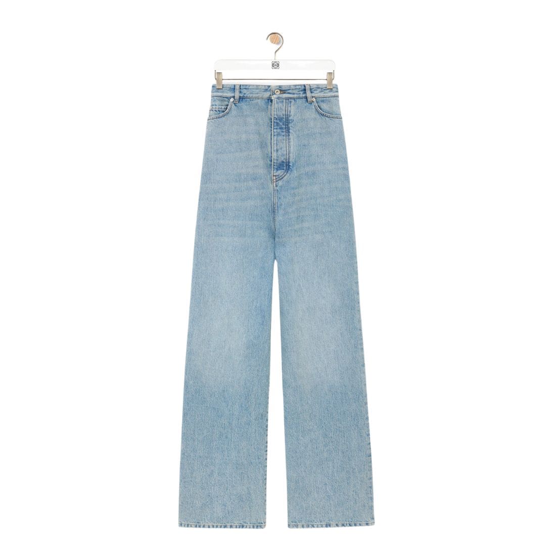 LOEWE BUSTIER HIGH WAISTED JEANS IN DENIM