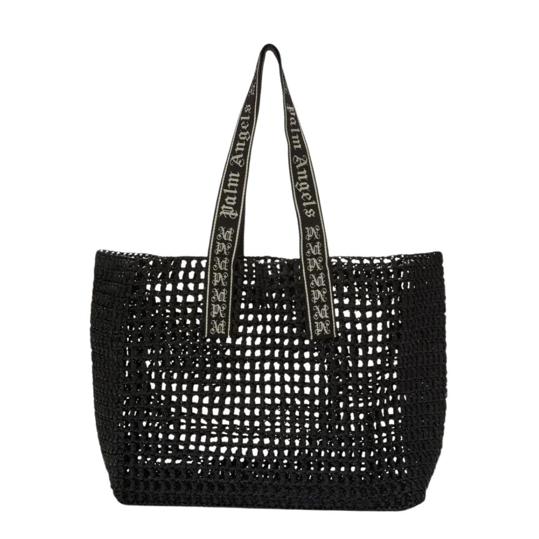 PALM ANGELS RAFFIA TOTE BAG