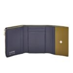 LOEWE TRIFOLD WALLET WITH ZIP IN SHINY CALFSKIN