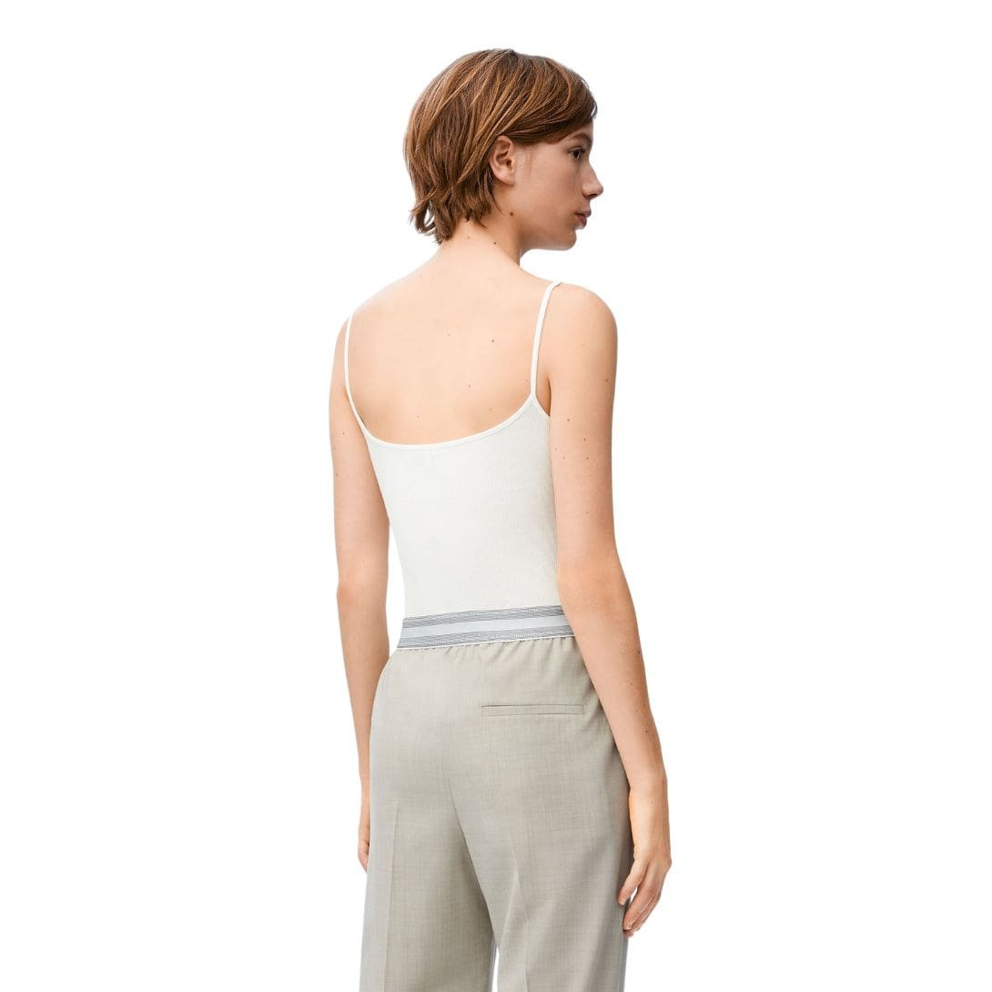 LOEWE ANAGRAM TANK TOP IN COTTON WITH STRAP