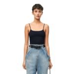 LOEWE ANAGRAM TANK TOP IN COTTON WITH STRAP