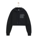 LOEWE CROPPED COTTON HOODIE