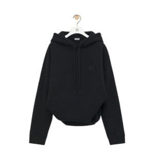 LOEWE DRAPED COTTON HOODIE