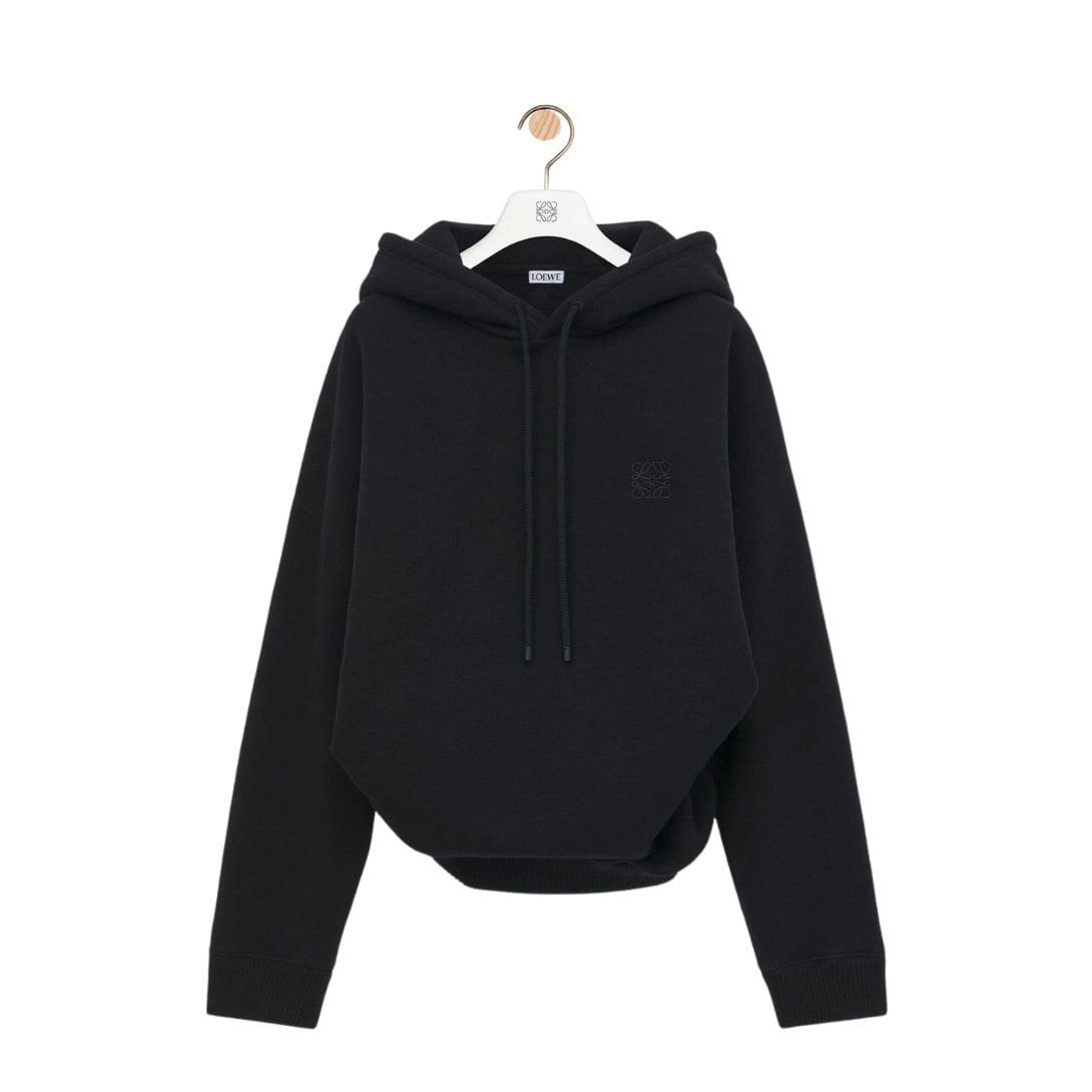 LOEWE DRAPED COTTON HOODIE