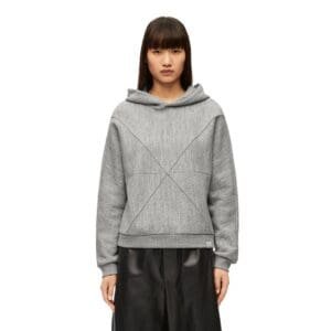LOEWE PUZZLE FOLD HOODED SWEATSHIRT IN REGULAR FIT COTTON