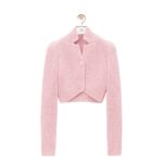 LOEWE CROP CARDIGAN IN TECHINAL KNIT