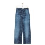 LOEWE PIXELATED BAGGY JEANS IN DENIM