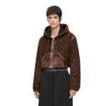 LOEWE DENIM CROPPED HOODED JACKET