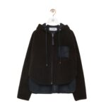 LOEWE SHEARLING HOODED JACKET