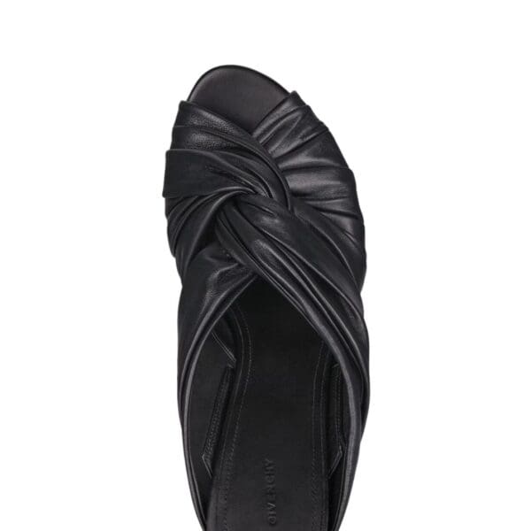GIVENCHY TWIST MULES IN SATIN