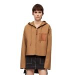 LOEWE WOOL AND CASHMERE HOODED JACKET