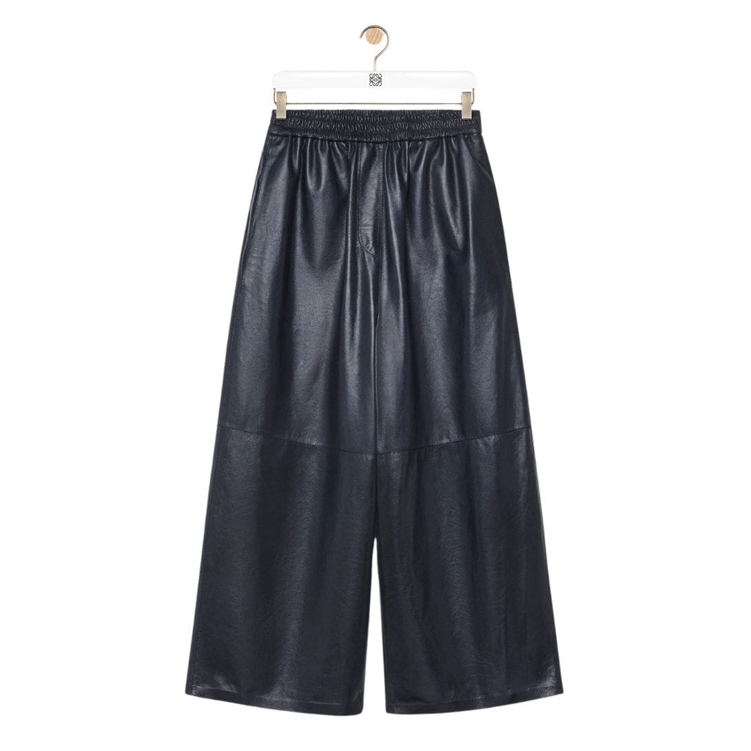 LOEWE CROPPED TROUSERS IN NAPPA LAMBSKIN