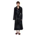 LOEWE TRENCH COAT IN HAIRY CALFSKIN