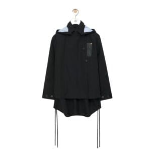 LOEWE LONG PARKA WITH HOOD IN COTTON