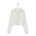 LOEWE ANAGRAM WOOL SWEATSHIRT WITH ZIP HOOD