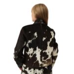 SAKS POTTS GIO COAT — BROWN WHITE COW