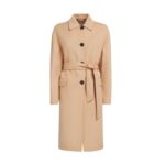 MARNI CAMEL WOOL AND CASHMERE TRENCH COAT
