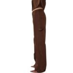 SAKS POTTS GREY PANTS — CHESTNUT