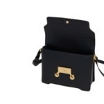 MARNI BLACK LEATHER TRUNKAROO MEDIUM SHOULDER BAG