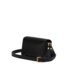 MARNI BLACK LEATHER TRUNKAROO MINI SHOULDER BAG