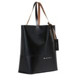 MARNI BLACK OPEN SHOPPER WITH MARNI TAG